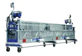 Powered platforms reference image from the Sky Climber PI brochure